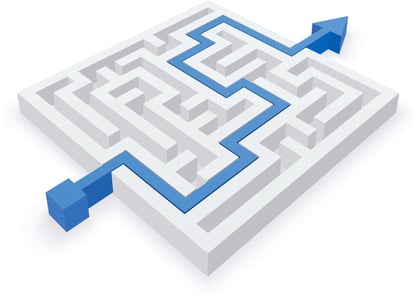 illustration of a maze