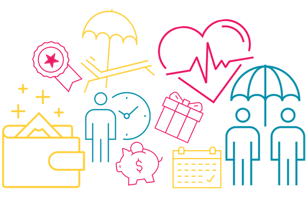 illustrations of various types of benefits