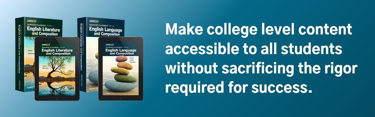 Make college level content accessible to all students without sacrificing the rigor required for success button.