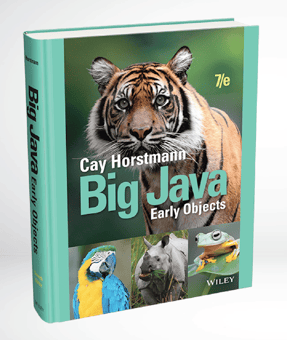 Big Java: Early Objects, 7th edition—Wiley cover