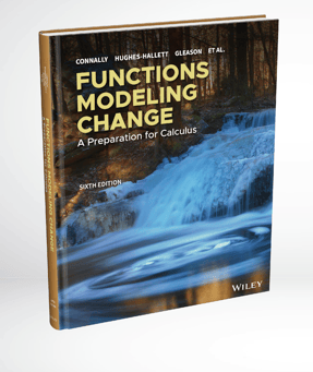 Functions Modeling Change, 6th edition—Wiley cover