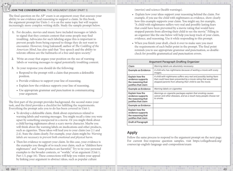 Advanced Placement English Language Join the Conversation page example