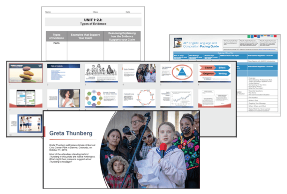 Advanced Placement English Language Teacher Resource examples