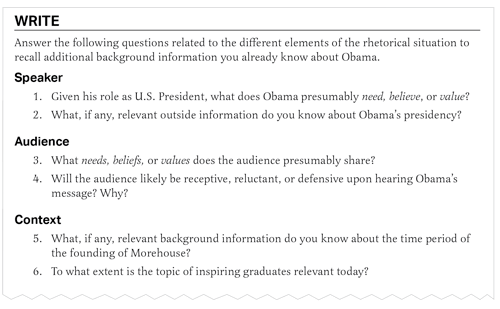 AMSCO Writing for the Advanced Placement Exam Write sample page
