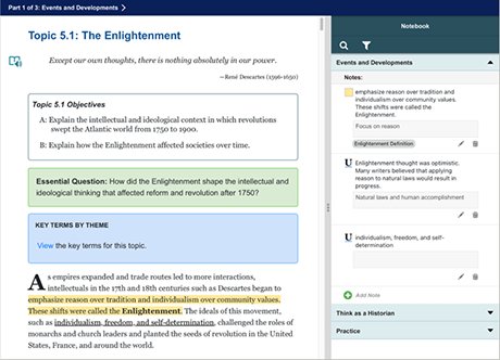 Advanced Placement United States Government & Politics note taking example