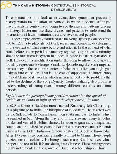 Advanced Placement World History Think as a Historian page example