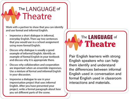 Basic Drama Projects The Language of Theatre image