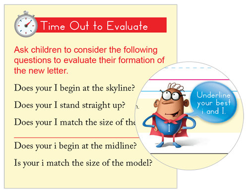 Benson Handwriting Time Out to Evaluate image