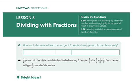 TEKS Math Companion Review example