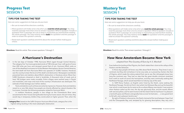 English Language Arts Companion Progress and Mastery Test image