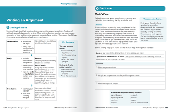New York English Language Arts Companion Writing Workshop example