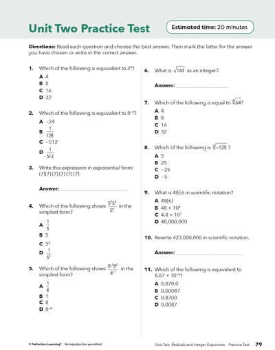 New York Math Companion Unit Test image