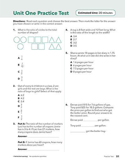 Math Companion Unit Test
