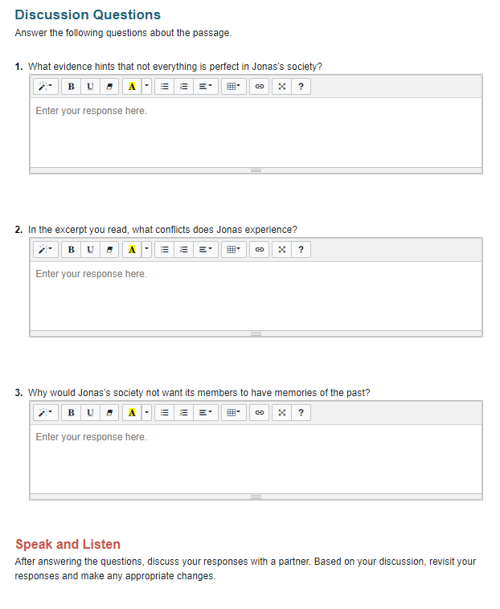 Discussion Questions online