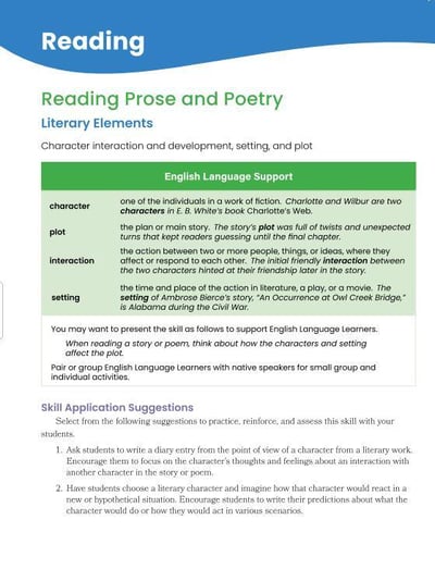 Connections: Reading Skills Application Resource image