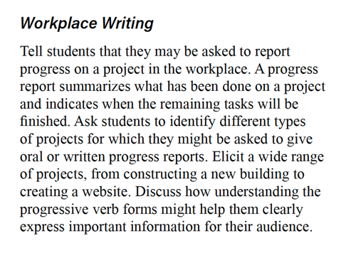 Connections: Writing and Language workplace writing image