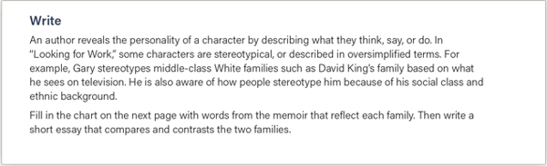 Connections: Literature Middle School Writing in Response to Reading image