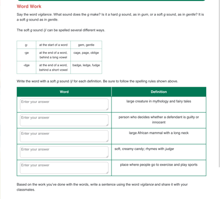 Connections: Reading Word Work image