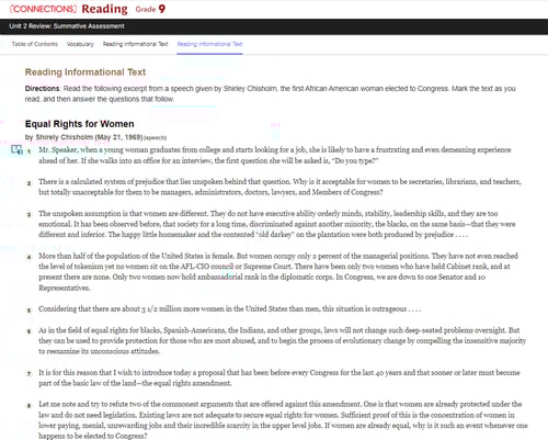 Connections: Reading Unit Assessment image