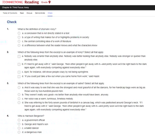 Connections: Reading Skill Check image