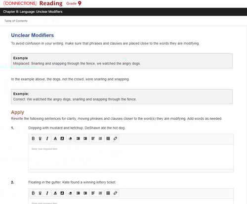 Connections: Reading grammar and language skills image