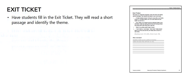 Found TE Exit Ticket