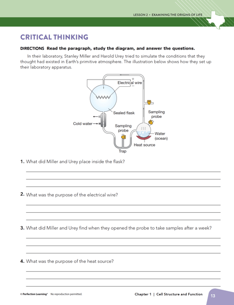Biology EOC critical thinking