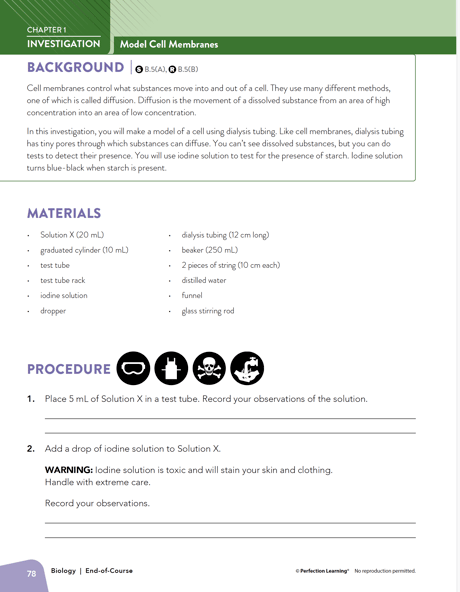 EOC Biology Investigation