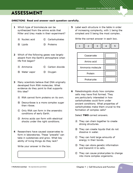 EOC biology Assessment