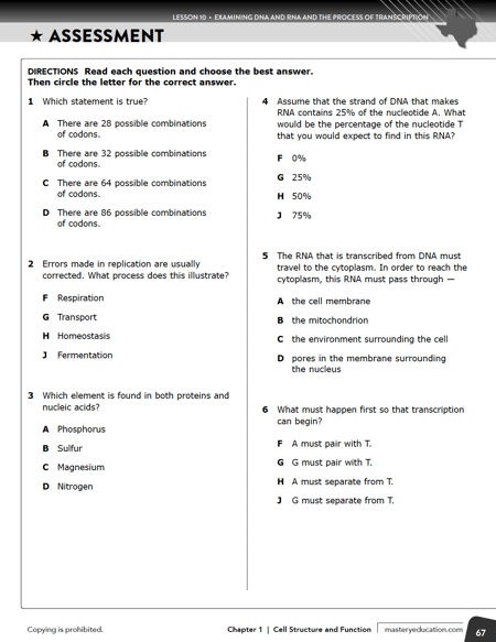 TX EOC Bio Assessment
