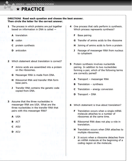 TX EOC Bio Practice