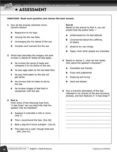 TX EOC Eng 1 Assessment