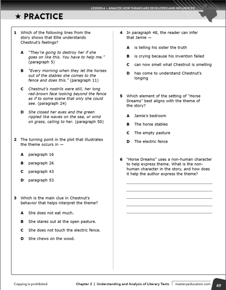 TX EOC Eng 1 Practice