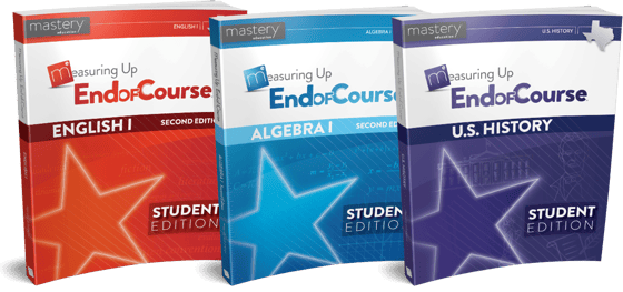 Measuring Up End of Course English 1, Algebra 1, and U.S. History covers