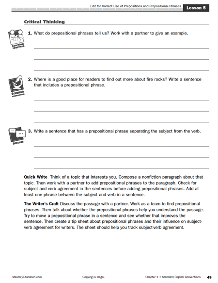 TEKS LA Critical Thinking 1