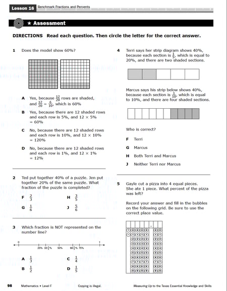 TEKS Math Assessment