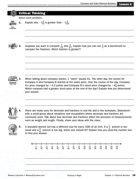 TEKS Math Critical Thinking