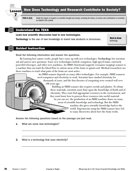 TEKS Science Intro