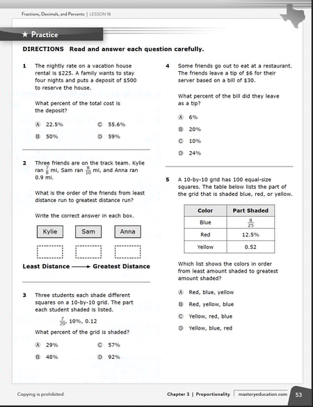 TX Express Math Practice