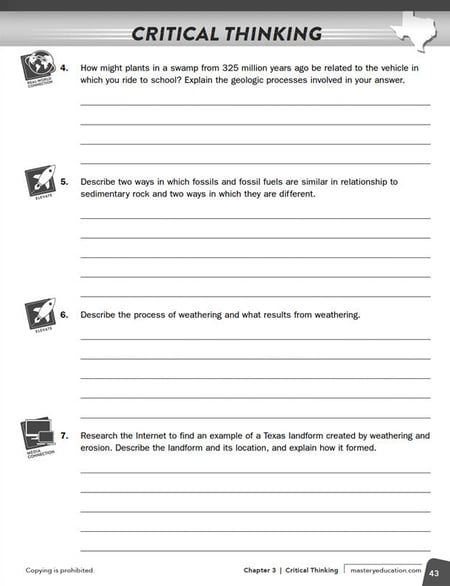 TX Express Science Critical Thinking