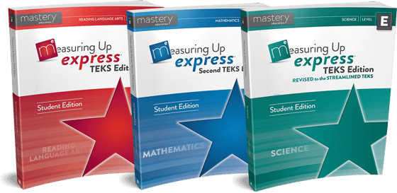 Measuring Up Express Reading Language Arts, Mathematics, and Science covers