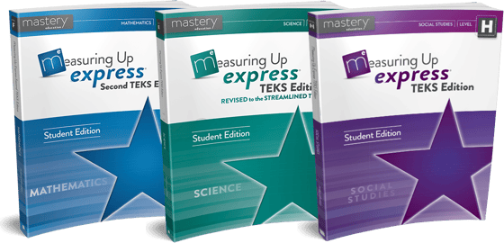 Measuring Up Express Mathematics, Science, and Social Studies covers