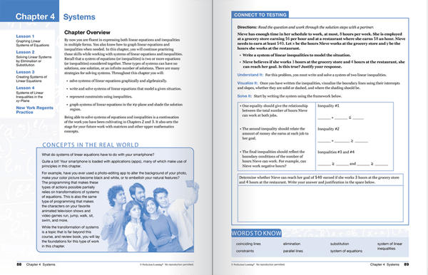 New York Next Generation Mathematics lesson sample pages
