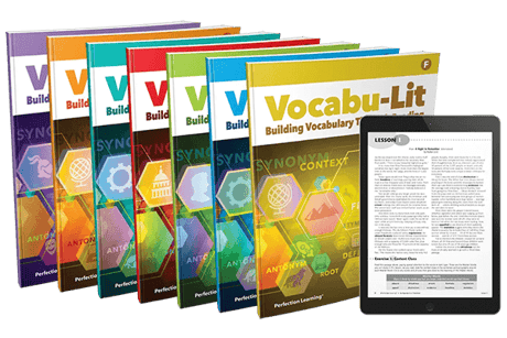 Vocabu-Lit covers and tablet