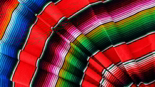 Striped traditional blanket