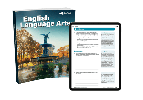 New York Regents - English Language Arts cover and tablet image