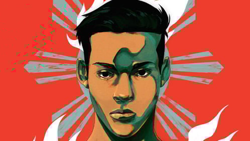 Illustration from front cover of Patron Saints of Nothing
