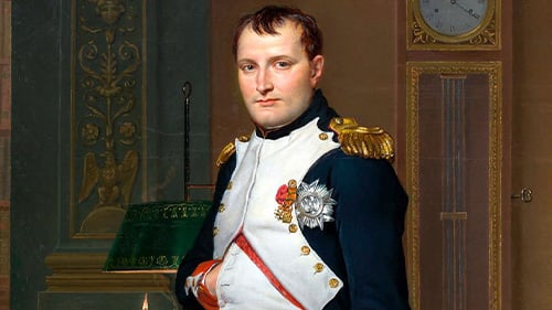 Napoleon in His Study painting