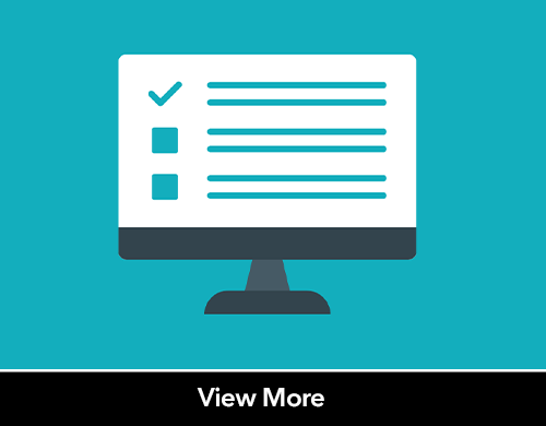 Image of computer screen with lines to emulate text on a screen. Next to the lines there are boxes and checks to indicate right and wrong answers. 