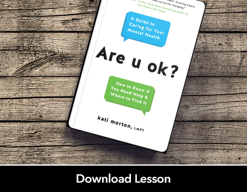 Text: Download Lesson; Image: Are u ok? book cover